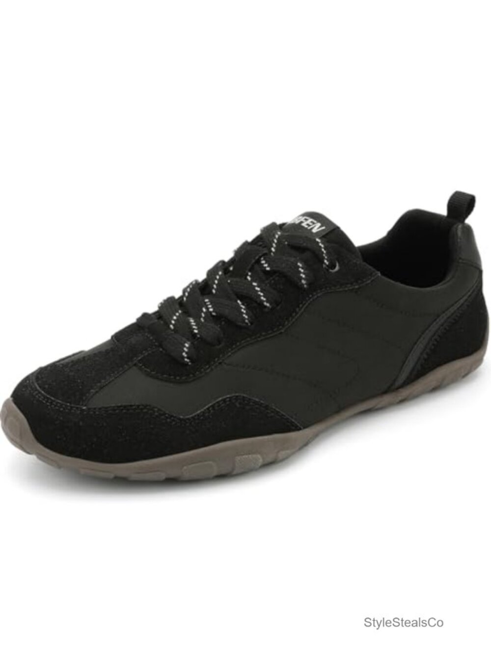 Retro Fashion Sneakers Women Zero Drop Tennis Shoes Lightweight Oxford Faux